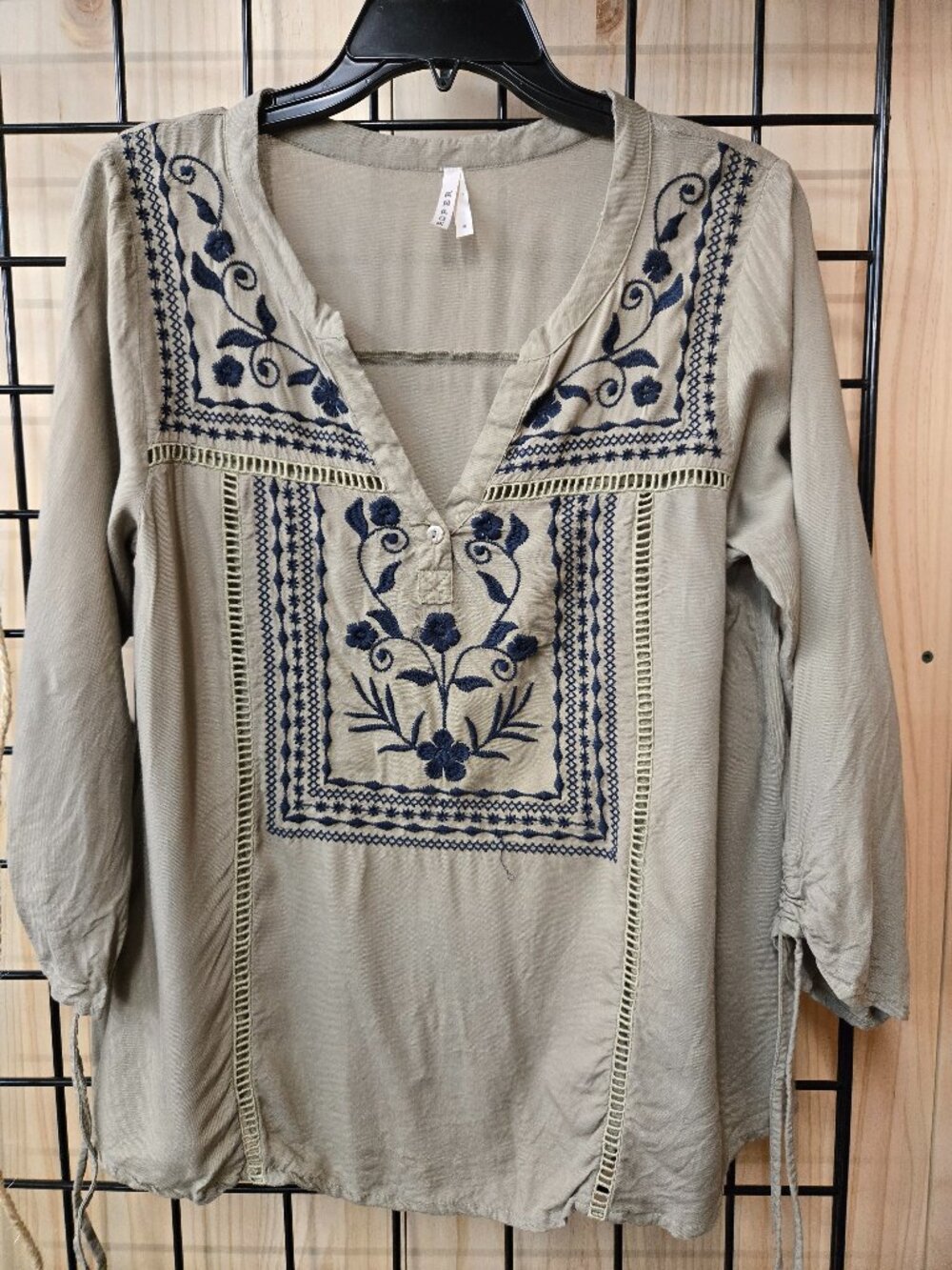 Roper ladies 3/4 sleeve blouse size small